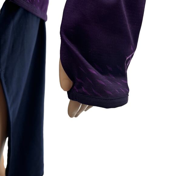 Under Armour Purple Mileage Printed 1/2 Zip Pullover Top - Picture 6 of 11